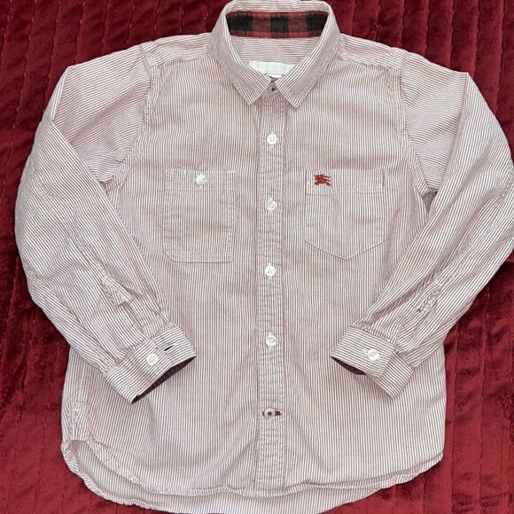 Burberry Cotton Button-down Collared Shirt 2 Pockets unisex 🇬🇧 size 6 y/o - Picture 3 of 17